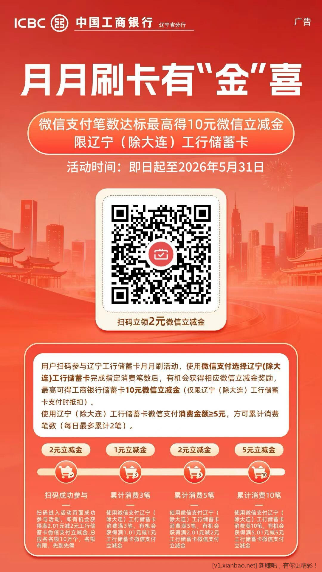 速度，工行辽宁月月刷 - 线报酷