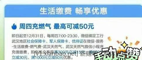 📢 工行社保卡周四武汉缴燃气优惠1000-95 - 线报酷