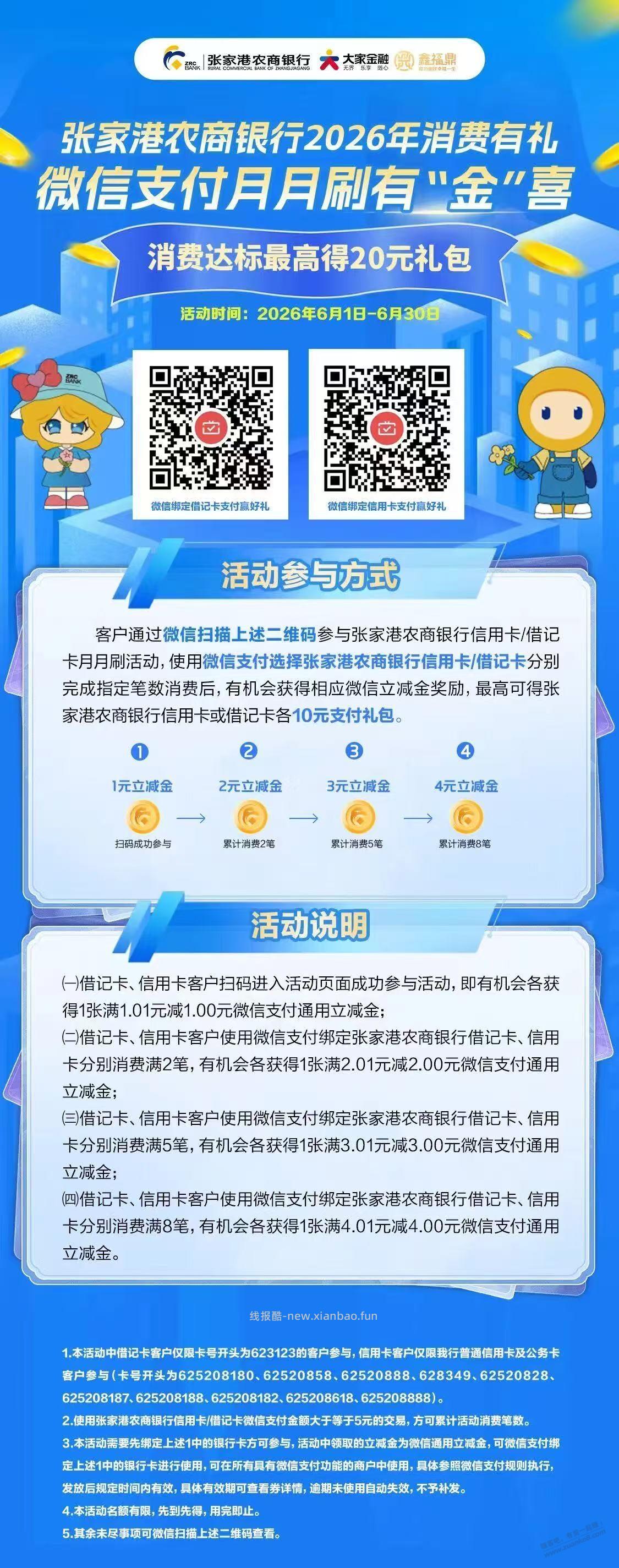 张家港农商银行月月刷 - 线报酷