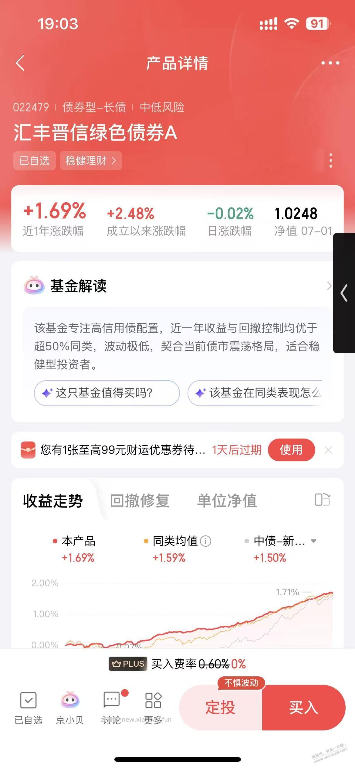关于京东金融99的优惠券 - 线报酷