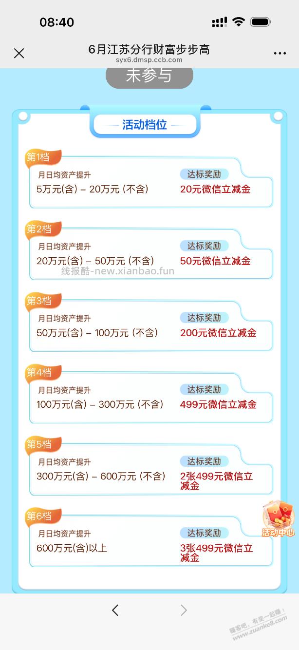 6月份，江苏建行财富步步高，全国农行升资产赢好礼 - 线报酷