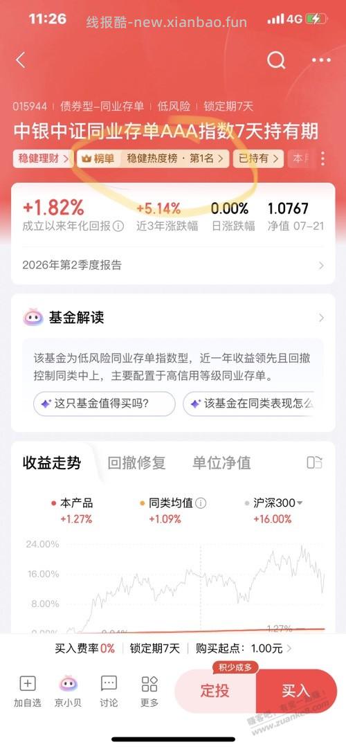京东金融25大毛撸完，弹药充足的看过来 - 线报酷