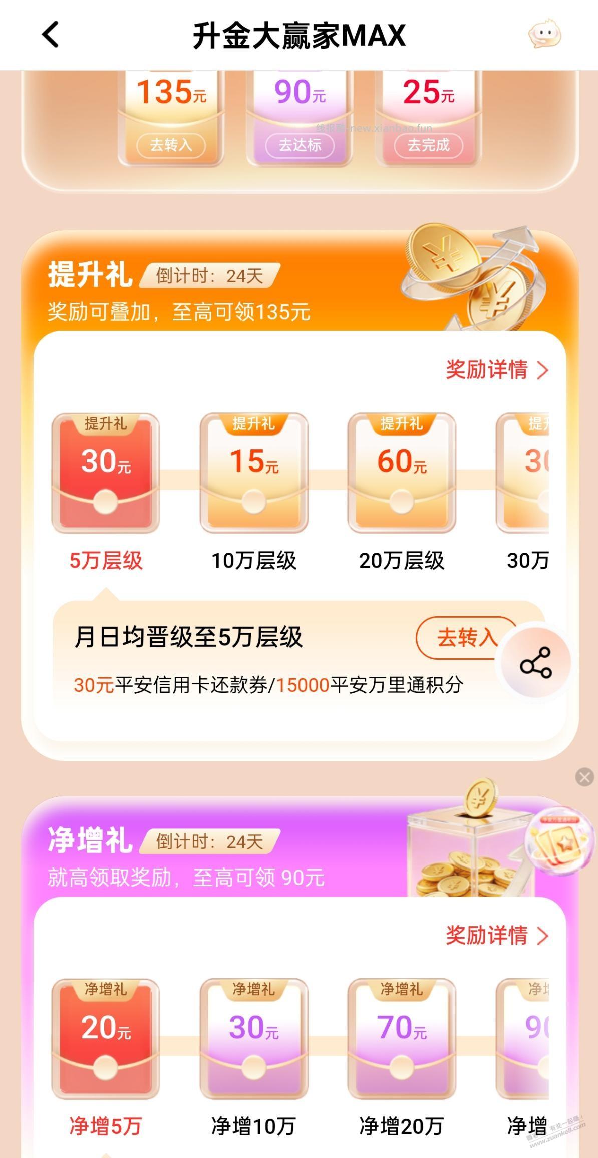 平安3叠加礼，年化收益3.3+% - 线报酷