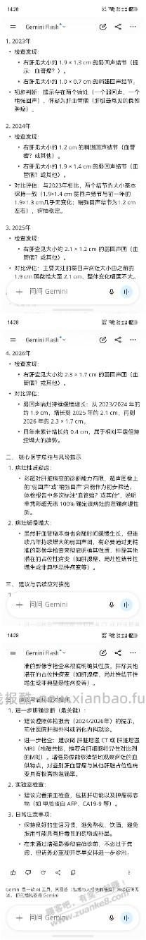 有gemini的帮我问问ai体检报告 - 线报酷