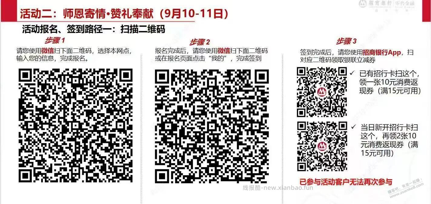 速度：有招行的人人10润！（无） - 线报酷